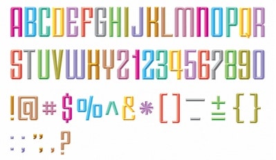 Hand Painted Type alphabet by Umesh