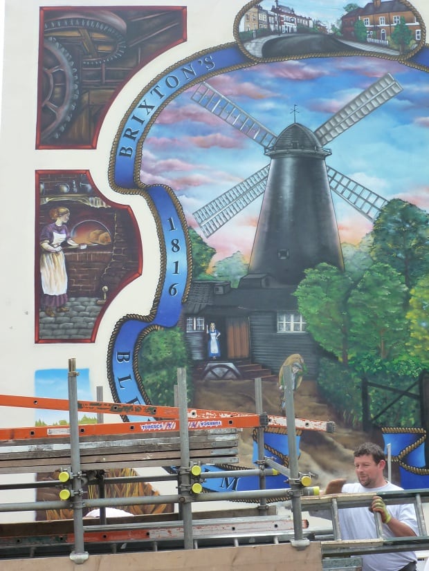 Brixton Windmill by London Mural Preservation Society
