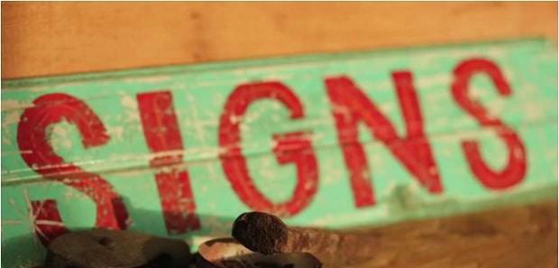 Screen shot of hand painted sign by Derek McDonald of Golden West Sign Arts
