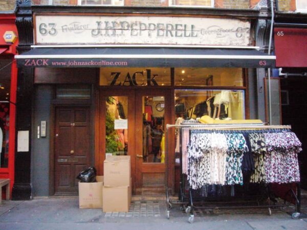 Painted shop fascia for J.H.Pepperell