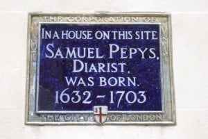 Samuel Pepys Blue Plaque Samuel Pepys Blue Plaque
