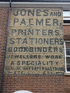 Jones and Palmer ghostsign by Caroline Bunford Hand painted sign on a building advertising Jones and Palmer
