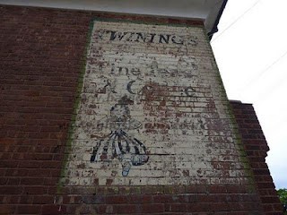 Twinings ghostsign by Caroline Bunford Hand painted sign on a building advertising Twinings teas
