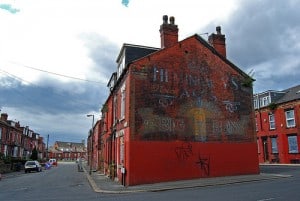 Hemmingway Ales by Ackers- Schoolboy Hero!!!! Hemmingway Ales gable end ghostsign in Leeds