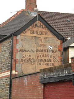 Richards Builder ghostsign by Catherine Phelps Hand painted advertisement on building for Richards Builders