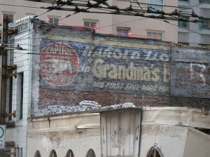 Grandma's Boy ghostsign Vancouver Canada Grandma's Boy ghostsign Vancouver Canada