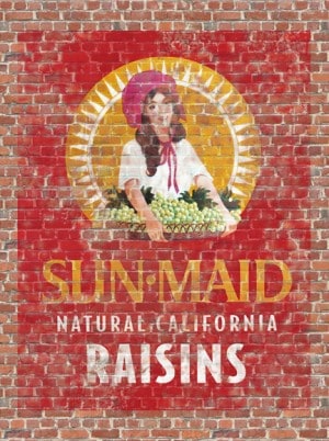 Miniature Planet Sun Maid Raisins Sign Miniature Planet Sun Maid Raisins Sign