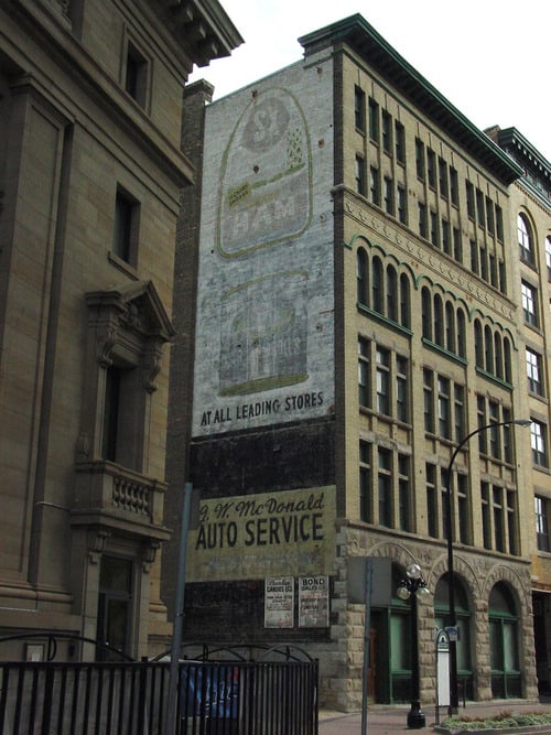 Ham Ghostsign Winnipeg Manitoba Ham Ghostsign Winnipeg Manitoba