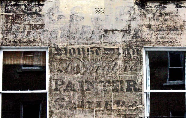 Decorative Painter by Kirsten Elliott (2) Enhanced image of hand painted sign on building in Bath