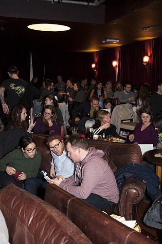 Anticipation building in the crowd ahead of the first film, Horn Please (Photo: AJ Levy, www.ajlevy.co.uk)