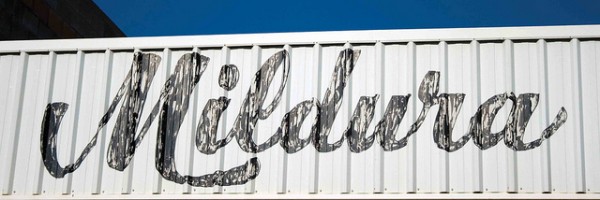 Painted sign for Mildura
