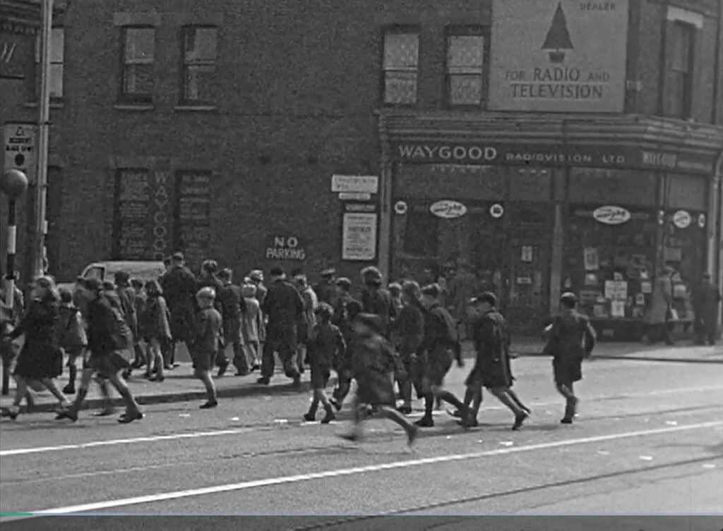 Still from Suburban Weekend film (1950) directed by Ronald A. Yeatman and available via the British Film Institute.